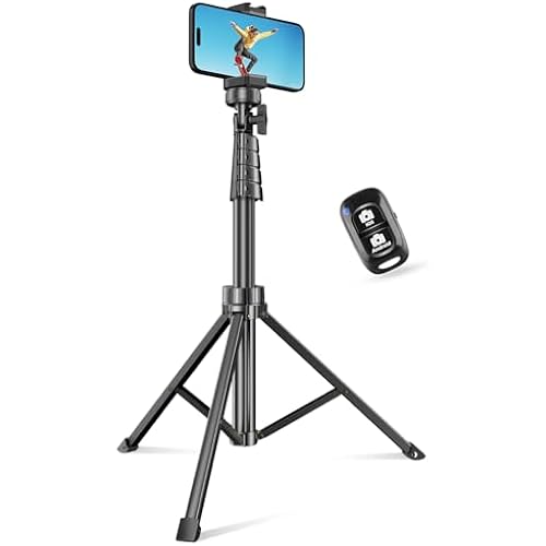 SENSYNE 62" Phone Tripod, Extendable Selfie Stick with Wireless Remote