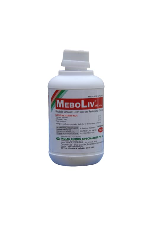 Meboliv AFS Liquid Concentrated Liver Tonic and Metabolic Stimulant for Optimal Liver Health, Ketosis Prevention and Detoxification Protect Against Feed Contaminants & Mycotoxins - 240 ML-image-31