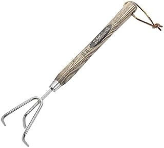 Spear and Jackson 5210PC - Traditional Long Handled Stainless 3 Prong Cultivator, 12 Inch