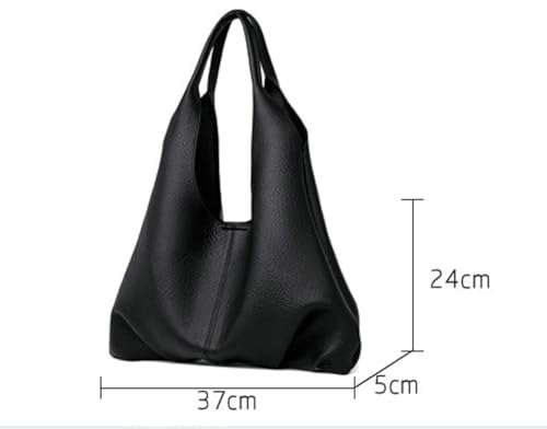 Bolso hobo holgado para mujer, estilo retro, de cuero vegano, bolso de hombro de lujo y diseño, bolso tote para compras, 2 piezas miniatura 6