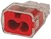 Push in Connector, 2 Port, Red, Pk5000