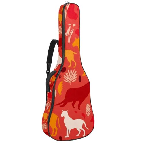 Sac pour guitare acoustique anti-rayures avec grande poche de rangement externe