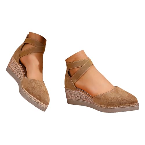 Chaussures sandales confortables pour femme avec support orthopédique et plateforme