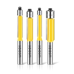 WSOOX 4 Stück 8mm Schaft Bündigfräser