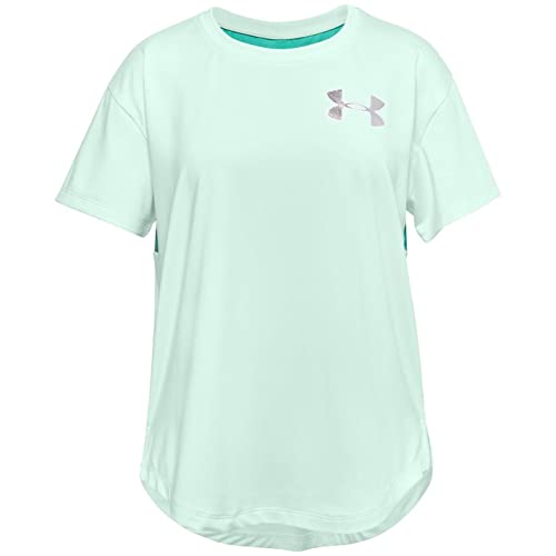 Under Armour Heatgear t-shirt sport à manches courtes garçon en noir pour entraînement junior