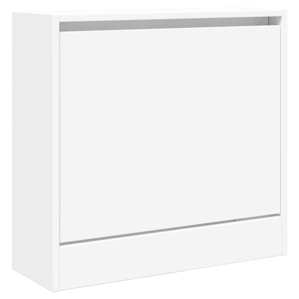 Armoire à Chaussures Blanche 60 x 21 x 57 cm Bois Composite