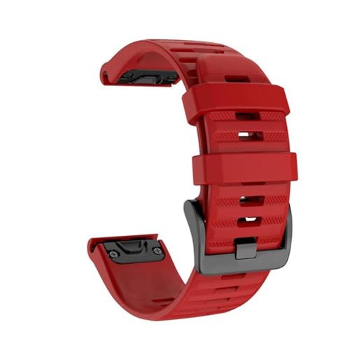 [�����ȓX] Fenix 6 Pro 7 5 Plus 22 20 26 mm QuickFit�x���g�V���J�Q���K��Garmin Fenix 6 X Pro 7 X 5 X 6 S 7 S Forerunner 935 945 3 HR�u���X���b�g(Red