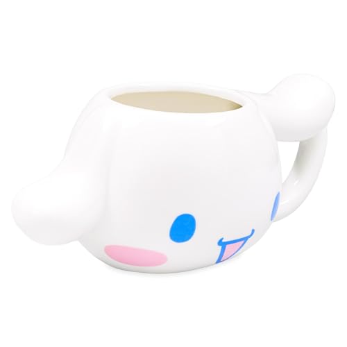 Image of Silver Buffalo Sanrio Hello Kitty and Cinnamoroll, 3D Sculpted Mug, 20oz