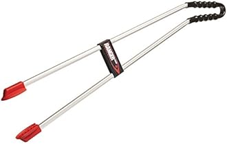 The Helping Hand Company Ranger MAX Tong Style Litter Picker with Curved Handle 35”/89cm, Heavy Duty Rubbish Picker Grabber, Long Hand Held Litter Picker for Adults, Outdoor Rubbish Pick Up Tool