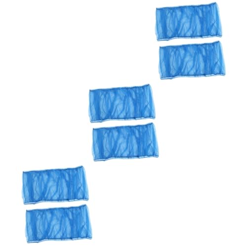 Angoily 6 pcs Mesh Blue Pet Size Cage Bird Shell Net Cover Accessory