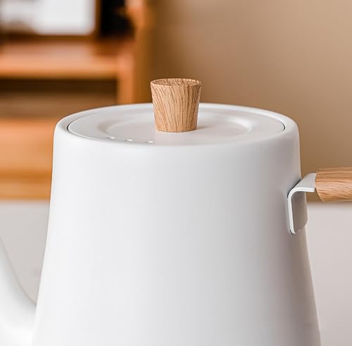Hervidor Eléctrico de Acero Inoxidable 27oz Blanco miniatura 3