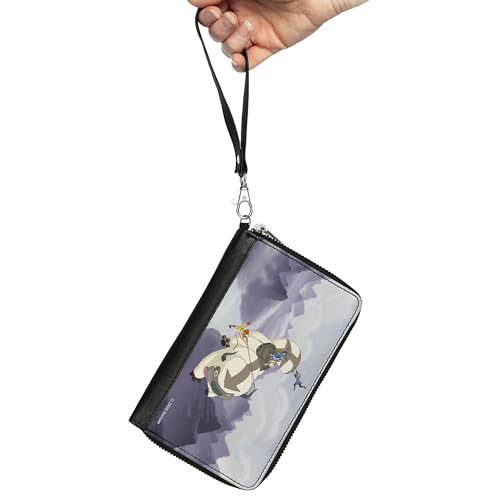 Buckle-Down Women's PU Zip Around Wallet Rectangle-Avatar: The Last Airbender, 7.5"x4.5"2
