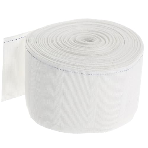 La mejor selección de Accesorios textiles del hogar los preferidos por los clientes. 43 Garneck Cinta Plisada para Cortinas de Algodón Blanco, Fácil de Usar y Sencilla de Instalar, Adecuado para Cortinas de Baño y Textiles Hogar