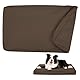 DUJUIKE 100% Wasserdichter Ersatzbezug für Hundebett, Ersatzbezug für Hundeunterlage, Abnehmbarer Hundematratzenbezug, Hundematratzeneinlage mit Reißverschluss (Kaffee, S(76 x 51 x 10cm))