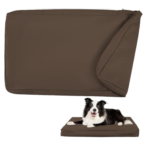DUJUIKE Housse de Rechange Imperméable pour Lit Chien, Housse de Matelas pour Chien, Housse de Remplacement pour Matelas de Cage de Chien, Lavable, Housse...