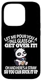 cute kids kawaii suck it up get over it panda lover custodia per iphone 14 pro