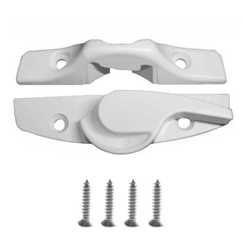 Window Latch & Keeper for Andersen Window Sash Lock Fit for Anderson Window in White Color 1968 to Present,Including Fasteners
