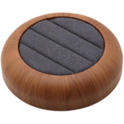 Tubayia Bandeja organizadora para orejas, pernos, soporte para joyas, bandeja de madera, joyas, cajones, organizador para tiendas, exhibición de ventas (gris redondo)