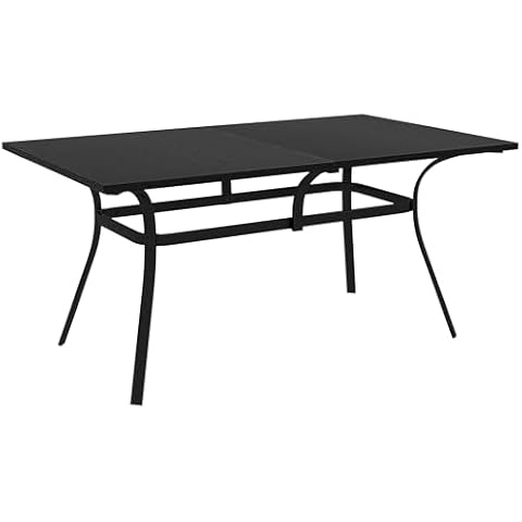 Outsunny Table de Jardin Rectangulaire Cover