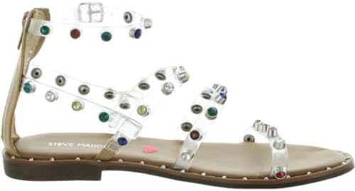 Steve Madden Girls Shoes Girls Travel Flat Sandal, Clear, 3 Little Kid | Image 1