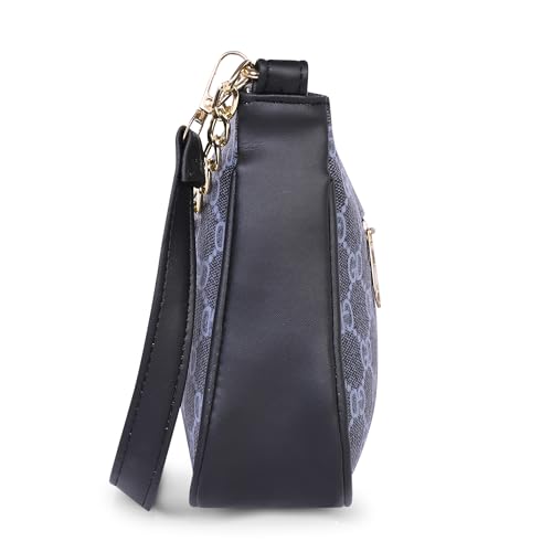 Image of Women's Stylish Printed Shoulder Bag | Trendy Daily Use Handbag with Chain Strap | Lightweight PU Leather Sling Bag for Girls & Women | Spacious & Durable Casual Fashion Purse
