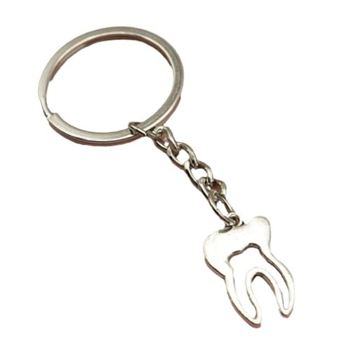 Porte-clés de voiture tendance et pendentif en forme de dent pour sac à dos