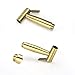 JKSVTF Brass Brushed Gold Bidet hot and Cold Water Set Toilet Spray Ass Flusher Nozzle Set, Hand Blender Valve Jet Pres Set Shower Head with Pressure,A (A)