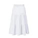 Eymitory Girls Girls Maxi Skirts High Waisted Long Skirt Ruffled Drawstring Tiered Skirts with Pocket White