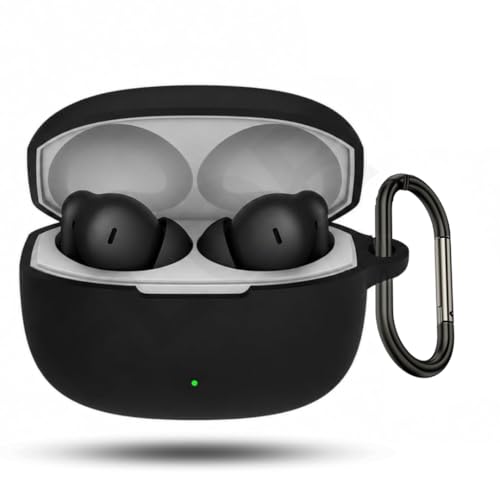 Image of ELOR Premium Silicone Case Cover Compatible with OnePlus Nord Buds 4 Pro (Earbuds Not Included) (Carbon Black)