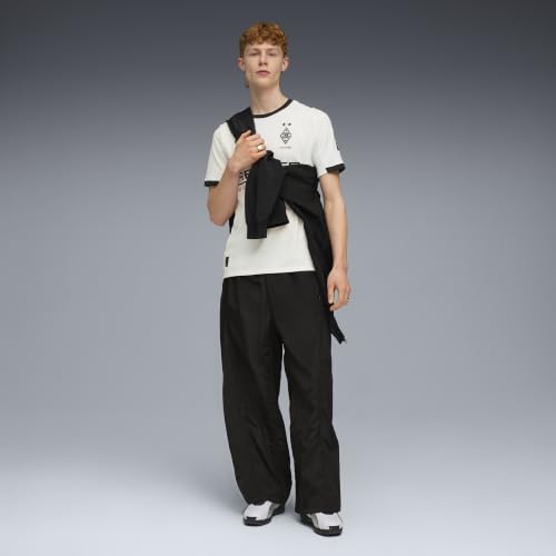Puma Réplique en Jersey Domicile du Borussia Mönchengladbach pour Homme, Blanc Chaud/Puma Blac, Taille M