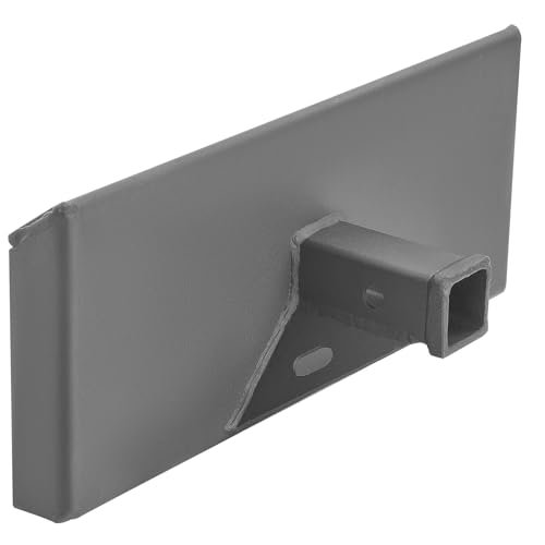 VEVOR 1/4 in Skid Steer Mount Plate with 2 Receiver Hitch Universal Quick Attach Mount Plate 1500lbs Capacity Heavy Duty Steel Loader Plates Compatible with Toro Dingo Skid Steers & Tractors