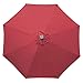 ABCCANOPY Durable Solar Led Patio Umbrellas with 32LED Lights 9FT (Burgundy)
