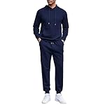 COOFANDY Men's Tracksuits 2 Pieces Waffle Hoodies Sweatsuit Sets Sports Jogging Suit Set