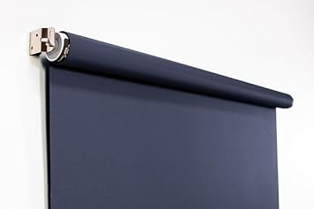 Large Spring-Powered Roll-Up/Pull-Down Background Before & After Dark Charcoal Gray