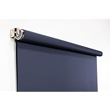 Large Spring-Powered Roll-Up/Pull-Down Background Before & After Dark Charcoal Gray