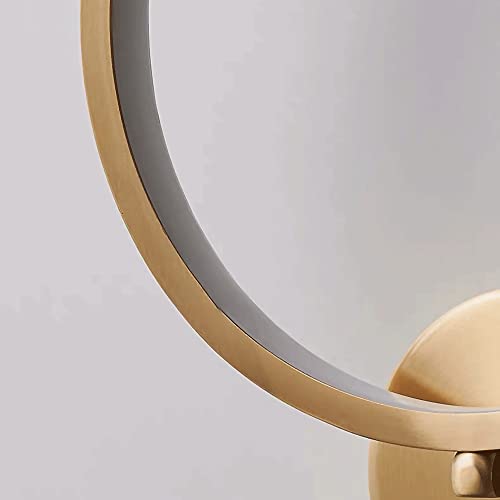 Lámpara de pared anular de cobre para decoración de salones y dormitorios 6