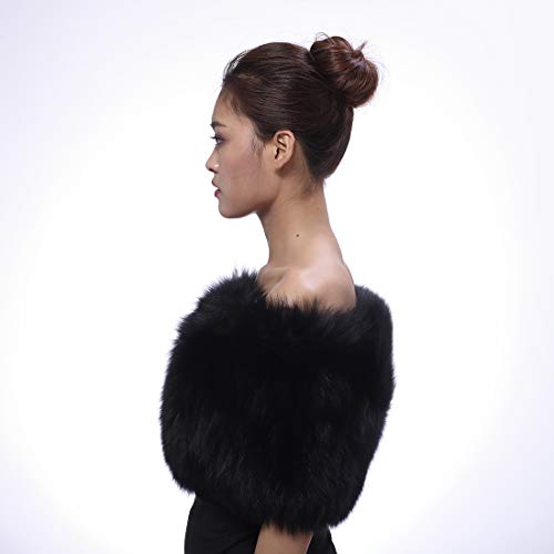 BeFur Womens Real Fox Fur Shawl Wraps | Girls Wedding Party Shrug Stoles4