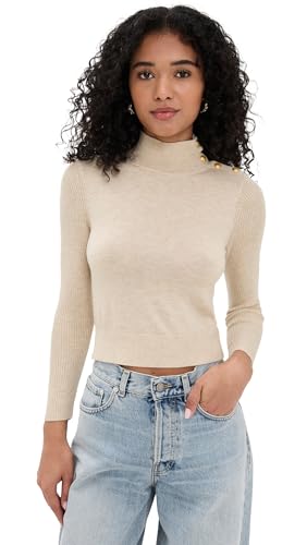 L'AGENCE Women's Kamdyn Crop Mock Neck