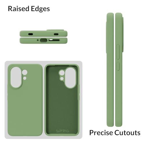 Image of SPRIG Compatible with Vivo V60 Premium SilkTone Back Cover Drop Tested Shock Proof Mobile Case for Men, Women, Boys and Girls with Camera Protection (Mint Green)