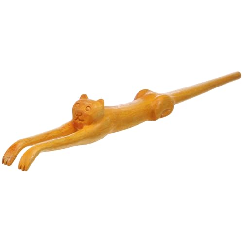 Gratte-dos design chat en bois cadeau original bureau et voyage
