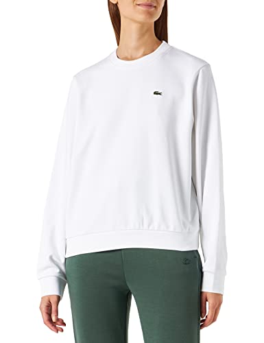 Lacoste Damen Sf9202 Sweatshirt, weiß, 46
