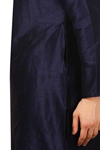Image of Royal Kurta Men's Cotton Silk Dhoti Kurta (White)