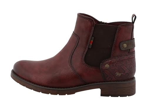 MUSTANG Bottines Femme 15M0052002, Pointure:38 EU, La Couleur:Rouge