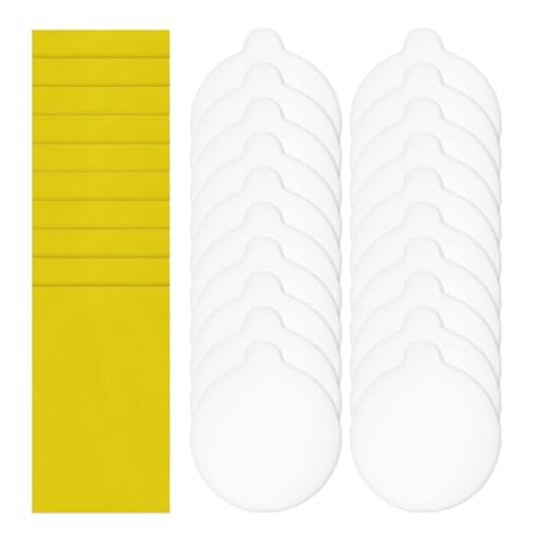 YSJCHEBS 20 Pegatinas De Luz para Moscas Y 10 Trampas para Insectos, Tapetes Adhesivos para Trampas De Pulgas, Accesorios para Eliminar Mosquitos, Tapetes para Atrapar Insectos Domésticos