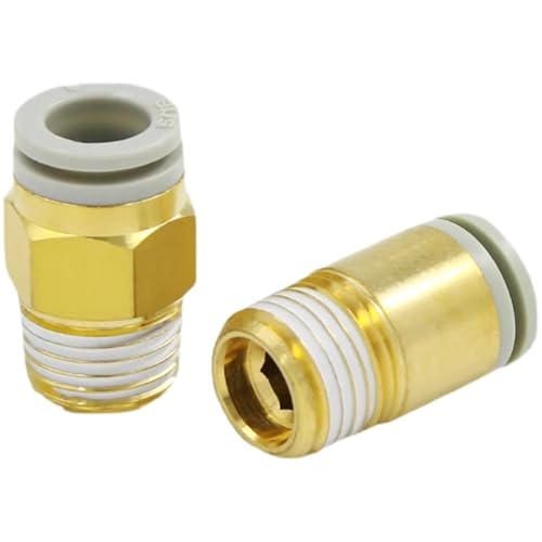 Conector macho de cabeza hueca hexagonal KQ2S (12-02S) para sistemas neumáticos de alta precisión 5