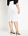 ELOQUII Women's Plus Size Neoprene Pencil Skirt - 22, True White