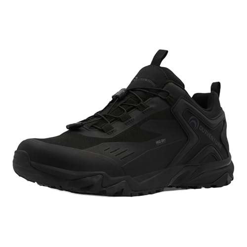 Outventure Mens Half-Boots Lightweight Breathable Outdoor Shoes +ADD CUSHION Comfort Insole +ADD GRIP High-Traction Sole (Black Speedhiker EU Footwear Size System Adult Men Numeric Medium 42)
