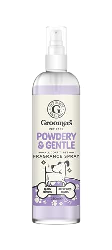 Dog Cologne Groomers Professional Dog Fragrance Spray Powdery & Gentle 250ml – pH Balanced and Paraben-Free – Gentle Formula Suitable For Any Coat Type & Daily Use – Vegan-Friendly – Made in the UK
