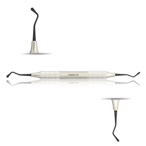 MASTERYD Dental Amalgam Filling Westcott TNBB21B Titanium Black Nitride Coating Double Ended Tips 2.5mm 3mm Hollow Handle Easy to Grip Composite Plastic Burnisher Restorative Instruments