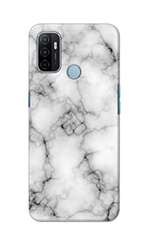 Image of Light White Marble Texture Natural Pattern Hard Back Case Cover for Oppo A53 (2020) / A53S (2020) / Oppo A32 (2020) / Oppo A33 (2020) Back Cover -(J5) VNS2230
